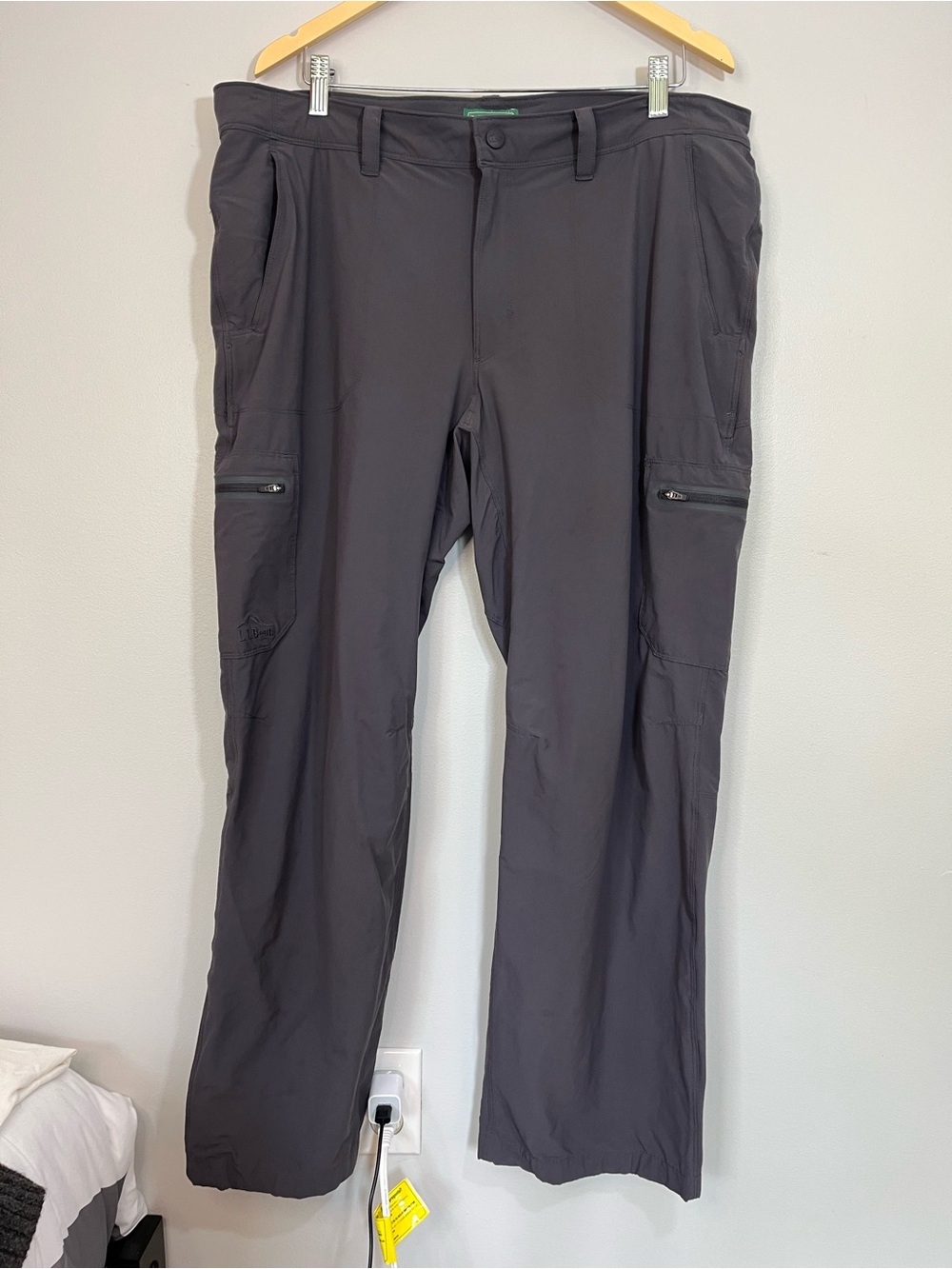 LL Bean Gray Cresta Utility Hiking Pants Water Resistant Men’s 38 x 32